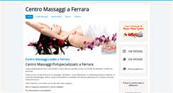 Desktop Screenshot of massaggiferrara.it