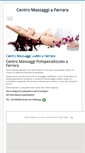 Mobile Screenshot of massaggiferrara.it