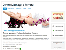 Tablet Screenshot of massaggiferrara.it